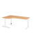 Schreibtisch VXB, manuell h&ouml;henverstellbar, 85cm (H), 200x120cm (BxT), buche / wei&szlig;