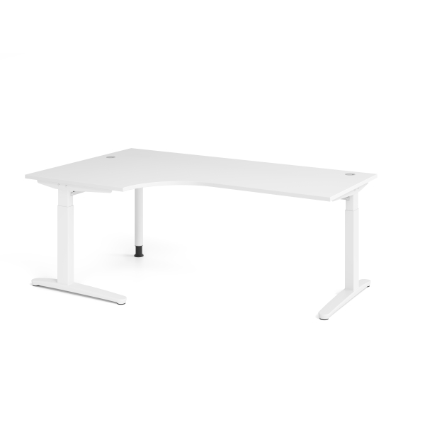 4032062326541 - Schreibtisch VXB manuell höhenverstellbar 85cm (H) 200x120cm (BxT) Weiß   weiß 4032062326541 Hammerbacher
