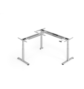 Schreibtischgestell VXDSM, elektrisch h&ouml;henverstellbar, 127cm (H), T-Fu&szlig;-Gestell, silber
