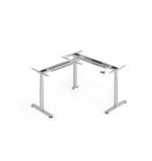 Schreibtischgestell VXDSM, elektrisch h&ouml;henverstellbar, 127cm (H), T-Fu&szlig;-Gestell, silber