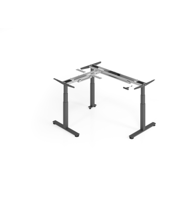 Schreibtischgestell VXDSM, elektrisch h&ouml;henverstellbar, 127cm (H), T-Fu&szlig;-Gestell, graphit