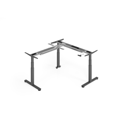 Schreibtischgestell VXDSM, elektrisch h&ouml;henverstellbar, 127cm (H), T-Fu&szlig;-Gestell, graphit