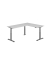 Sitz-Steh-Schreibtisch VXDSM, elektrisch h&ouml;henverstellbar, 127cm (H), 240x180cm (BxT), grau / graphit