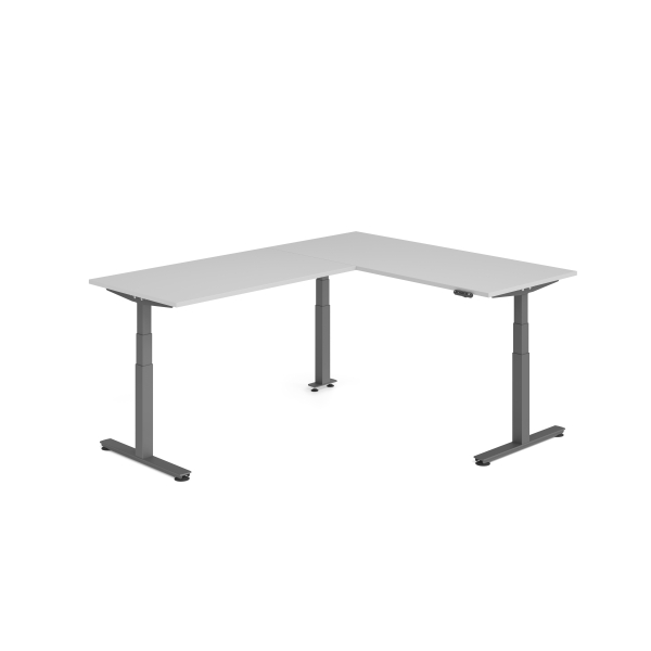 4032062326688 - Sitz-Steh-Schreibtisch VXDSM elektrisch höhenverstellbar 127cm (H) 240x180cm (BxT) Grau   graphit 4032062326688 Hammerbacher