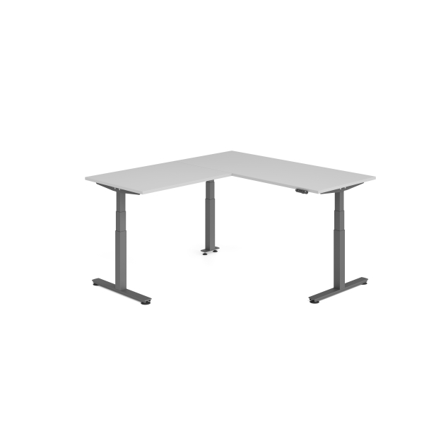 4032062326763 - Sitz-Steh-Schreibtisch VXDSM elektrisch höhenverstellbar 127cm (H) 200x180cm (BxT) Grau   graphit 4032062326763 Hammerbacher