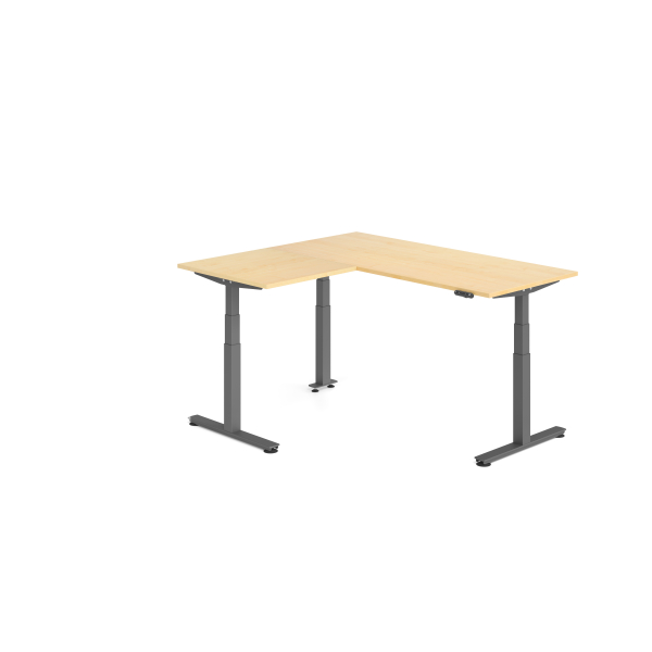 4032062326831 - Sitz-Steh-Schreibtisch VXDSM elektrisch höhenverstellbar 127cm (H) ahorn   graphit 4032062326831 Hammerbacher