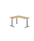 Sitz-Steh-Schreibtisch VXDSM, elektrisch h&ouml;henverstellbar, 127cm (H), 160x180cm (BxT), eiche / graphit