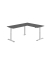 Sitz-Steh-Schreibtisch VXDSM, elektrisch h&ouml;henverstellbar, 127cm (H), 240x180cm (BxT), graphit / silber