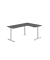 Sitz-Steh-Schreibtisch VXDSM, elektrisch h&ouml;henverstellbar, 127cm (H), 240x160cm (BxT), graphit / silber