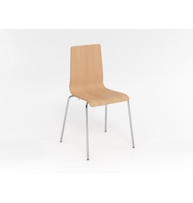 Besucherstuhl VSBH / chrom, nein, 4-Fu&szlig;-Gestell