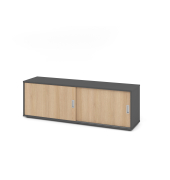 Sideboard 1,5OH, GraphitEiche