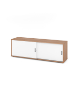 Sideboard 1,5OH, Nussb.Wei&szlig;