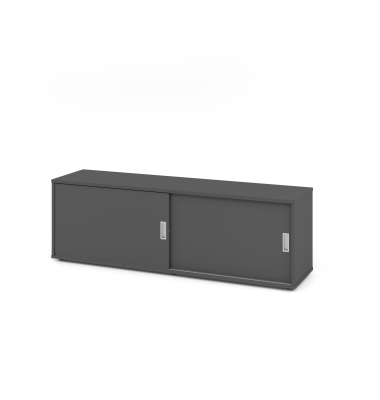 Sideboard 1,5OH, Schiebet&uuml;ren, GraphitGraphit