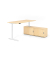 Sitz-Steh-Schreibtischkombination VXBHM, elektrisch h&ouml;henverstellbar 129cm (H), 180x80cm (BxT), ahorn / wei&szlig;