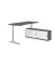Sitz-Steh-Schreibtischkombination VXBHM, elektrisch h&ouml;henverstellbar 129cm (H), 180x80cm (BxT), graphit / silber