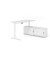 Sitz-Steh-Schreibtischkombination VXBHM, elektrisch h&ouml;henverstellbar 129cm (H), 160x80cm (BxT), wei&szlig; / wei&szlig;