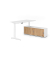 Sitz-Steh-Schreibtischkombination VXBHM, elektrisch h&ouml;henverstellbar 129cm (H), 160x80cm (BxT), wei&szlig; / wei&szlig;