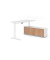 Sitz-Steh-Schreibtischkombination VXBHM, elektrisch h&ouml;henverstellbar 129cm (H), 160x80cm (BxT), wei&szlig; / wei&szlig;