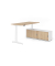 Sitz-Steh-Schreibtischkombination VXBHM, elektrisch h&ouml;henverstellbar 129cm (H), 160x80cm (BxT), eiche / wei&szlig;