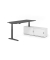 Sitz-Steh-Schreibtischkombination VXBHM, elektrisch h&ouml;henverstellbar 129cm (H), 180x80cm (BxT), graphit / graphit