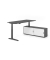 Sitz-Steh-Schreibtischkombination VXBHM, elektrisch h&ouml;henverstellbar 129cm (H), 180x80cm (BxT), graphit / graphit