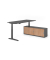 Sitz-Steh-Schreibtischkombination VXBHM, elektrisch h&ouml;henverstellbar 129cm (H), 180x80cm (BxT), graphit / graphit