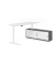 Sitz-Steh-Schreibtischkombination VXBHM, elektrisch h&ouml;henverstellbar 129cm (H), 180x80cm (BxT), wei&szlig; / wei&szlig;