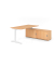 Schreibtischkombination VXB, manuell h&ouml;henverstellbar 85cm (H), 160x80cm (BxT), buche / wei&szlig;