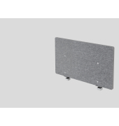 Akustik-Trennwand 80cm, grau-meliert