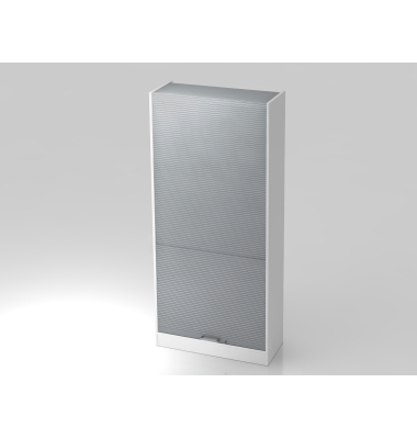 Rollladenschrank V6 VSET90/W/S/CE, abschlie&szlig;bar, 5 OH, wei&szlig;/silber, 90x200,4x40cm (BxHxT)