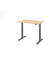 Sitz-Steh-Schreibtisch VXMST, elektrisch h&ouml;henverstellbar, 120cm (H), 120x80cm (BxT), ahorn / graphit