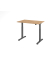 Sitz-Steh-Schreibtisch VXMST, elektrisch h&ouml;henverstellbar, 120cm (H), 120x80cm (BxT), asteiche / graphit