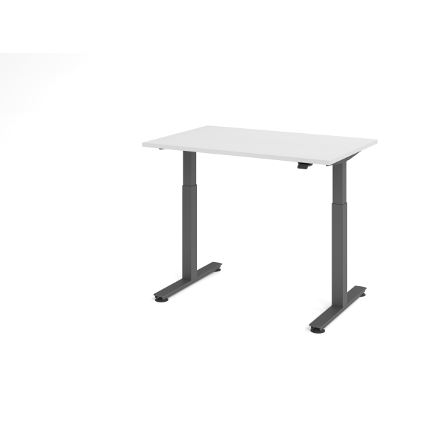 4032062334317 - Sitz-Steh-Schreibtisch VXMST elektrisch höhenverstellbar 120cm (H) 120x80cm (BxT) Weiß   graphit 4032062334317 Hammerbacher