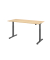 Sitz-Steh-Schreibtisch VXMST, elektrisch h&ouml;henverstellbar, 120cm (H), 180x80cm (BxT), ahorn / graphit