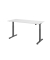 Sitz-Steh-Schreibtisch VXMST, elektrisch h&ouml;henverstellbar, 120cm (H), 180x80cm (BxT), wei&szlig; / graphit