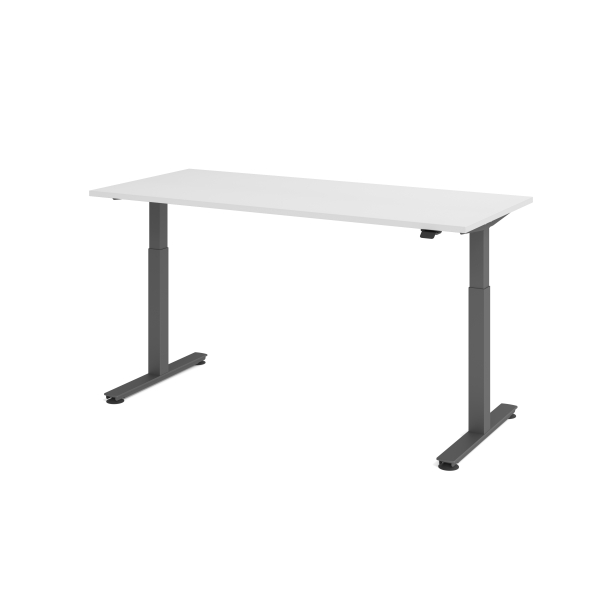 4032062334454 - Sitz-Steh-Schreibtisch VXMST elektrisch höhenverstellbar 120cm (H) 180x80cm (BxT) Weiß   graphit 4032062334454 Hammerbacher
