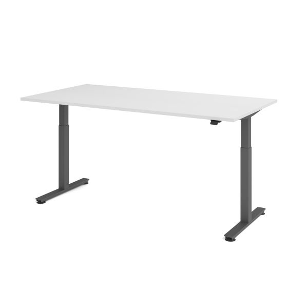 4032062334584 - Sitz-Steh-Schreibtisch VXMST elektrisch höhenverstellbar 120cm (H) 200x100cm (BxT) Weiß   graphit 4032062334584 Hammerbacher
