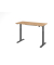 Sitz-Steh-Schreibtisch VXMST, elektrisch h&ouml;henverstellbar, 120cm (H), 140x67,2cm (BxT), asteiche / graphit