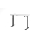 Sitz-Steh-Schreibtisch VXMST, elektrisch h&ouml;henverstellbar, 120cm (H), 140x67,2cm (BxT), wei&szlig; / graphit