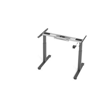 Sitz-Steh-Schreibtischgestell VXMST VXMST12G/G, elektrisch h&ouml;henverstellbar, 71-120cm (H), T-Fu&szlig;-Gestell, graphit
