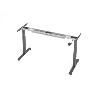 Sitz-Steh-Schreibtischgestell VXMST VXMST19G/G, elektrisch h&ouml;henverstellbar, 71-120cm (H), T-Fu&szlig;-Gestell, graphit
