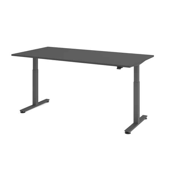 4032062334713 - Sitz-Steh-Schreibtisch VXMST elektrisch höhenverstellbar 120cm (H) 200x100cm (BxT) Graphit   graphit 4032062334713 Hammerbac
