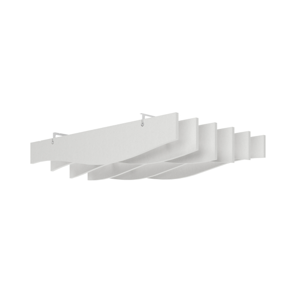 4032062335017 - Akustik Baffeln Sinus 150x100cm Weiß 4032062335017 Hammerbacher