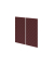 Akustik-Wandpaneel 100x50 cm, Rot-mel.