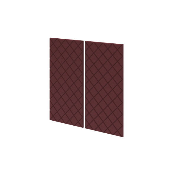 4032062335086 - Akustik-Wandpaneel 100x50 cm Rot-mel 4032062335086 Hammerbacher