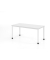 Schreibtisch VHS, manuell h&ouml;henverstellbar, 81cm (H), 160x80cm (BxT), wei&szlig; / wei&szlig;