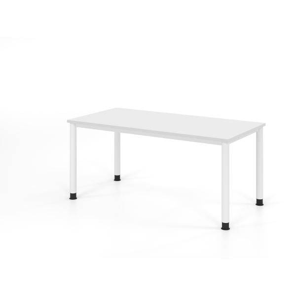 4032062335239 - Schreibtisch VHS manuell höhenverstellbar 81cm (H) 160x80cm (BxT) Weiß   weiß 4032062335239 Hammerbacher