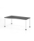 Schreibtisch VHS, manuell h&ouml;henverstellbar, 81cm (H), 180x100cm (BxT), graphit / wei&szlig;