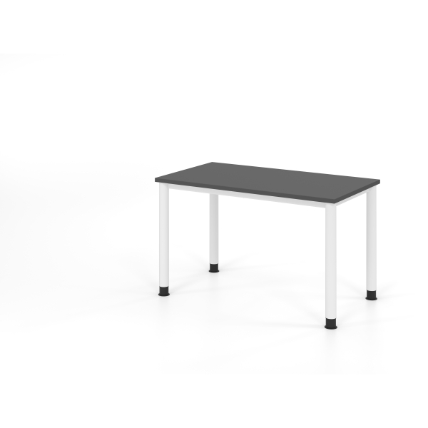 4032062335352 - Schreibtisch VHS manuell höhenverstellbar 81cm (H) 120x672cm (BxT) Graphit   weiß 4032062335352 Hammerbacher