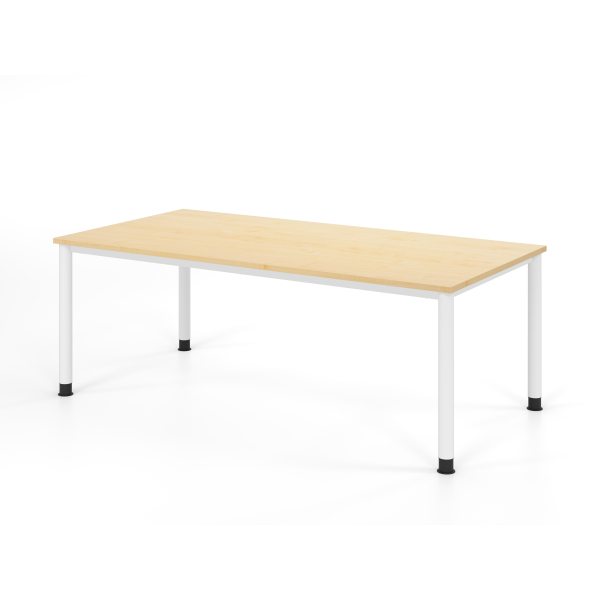 4032062335369 - Schreibtisch VHS manuell höhenverstellbar 81cm (H) ahorn   weiß 4032062335369 Hammerbacher